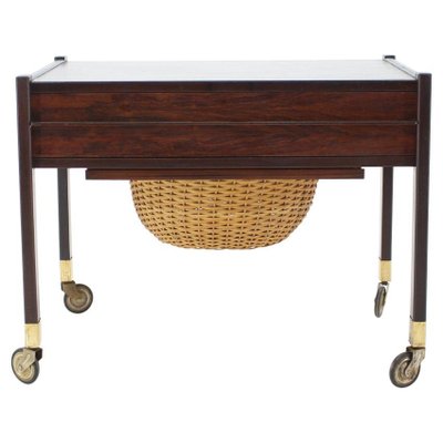 Rosewood Sewing Table, Denmark, 1960s-TZ-952782