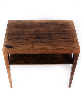 Rosewood Side Table by Severin Hansen for Haslev, 1960s-UY-1000741