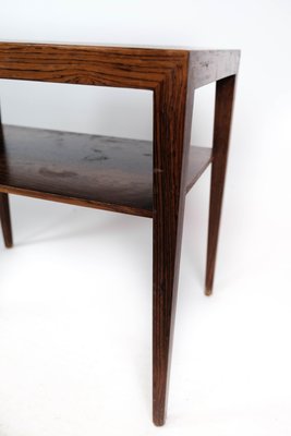 Rosewood Side Table by Severin Hansen for Haslev, 1960s-UY-1000741