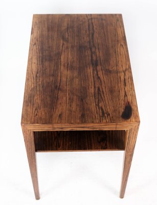 Rosewood Side Table by Severin Hansen for Haslev, 1960s-UY-1000741