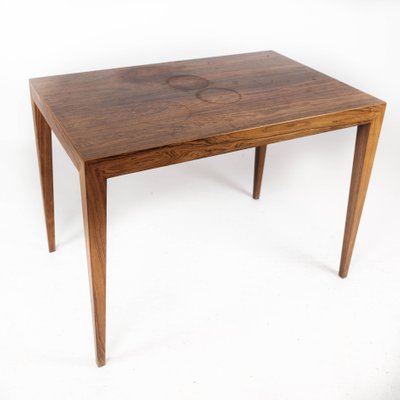 Rosewood Side Table by Severin Hansen for Haslev Furniture, 1960s-UY-1005728