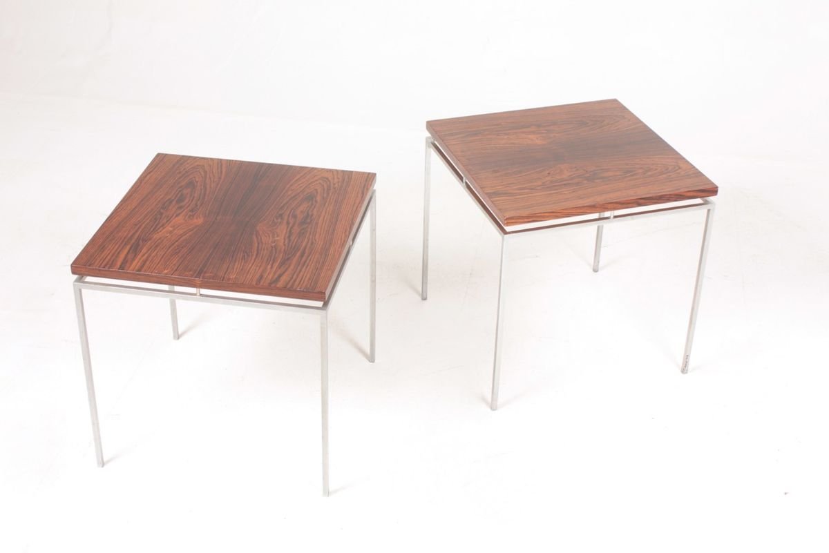 Rosewood Side Tables by Knud Joos for Jason Møbler, 1950s, Set of 2