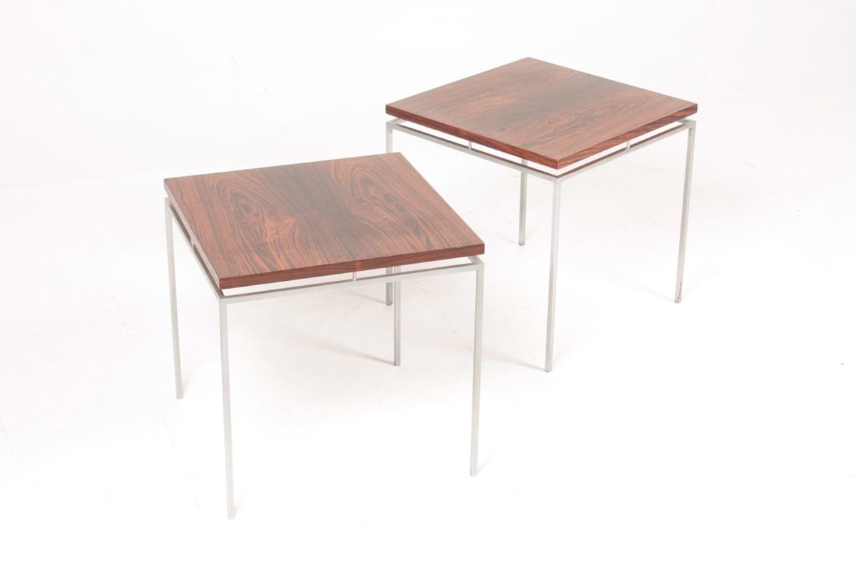 Rosewood Side Tables by Knud Joos for Jason Møbler, 1950s, Set of 2