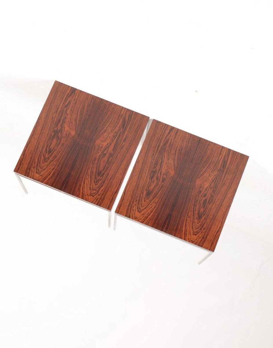 Rosewood Side Tables by Knud Joos for Jason Møbler, 1950s, Set of 2