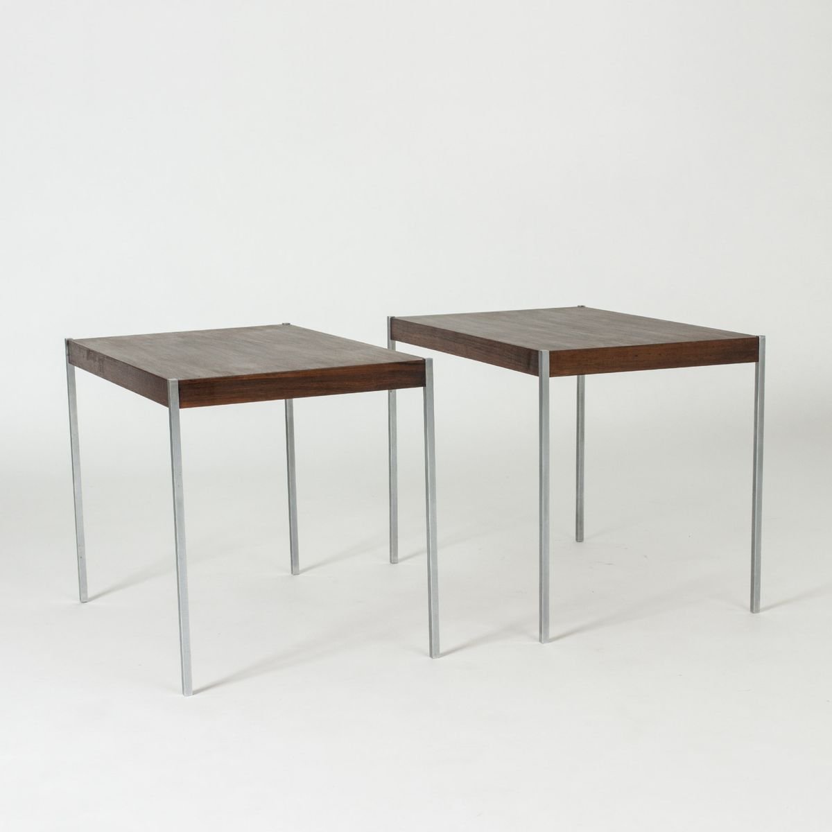 Rosewood Side Tables by Uno & Östen Kristiansson for Luxus, 1960s, Set of 2