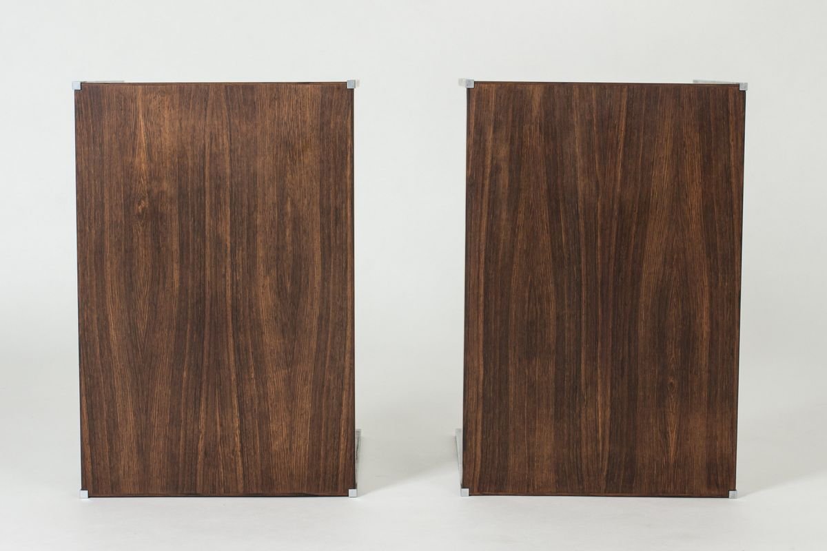 Rosewood Side Tables by Uno & Östen Kristiansson for Luxus, 1960s, Set of 2