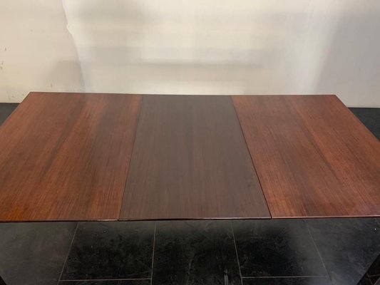 Rosewood & Steel Dining Table, 1970s-IJR-858038