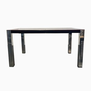 Rosewood & Steel Dining Table, 1970s-IJR-858038