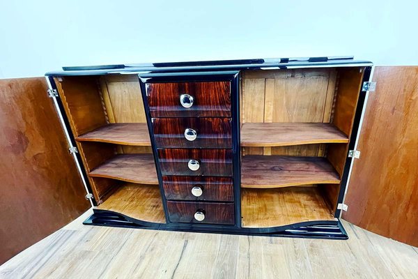 Rosewood Veneer and Chrome Fittings Sideboard, Paris, 1925-VMP-1382536