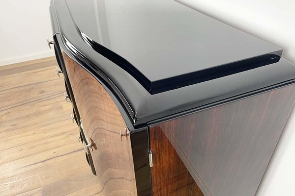 Rosewood Veneer and Chrome Fittings Sideboard, Paris, 1925-VMP-1382536