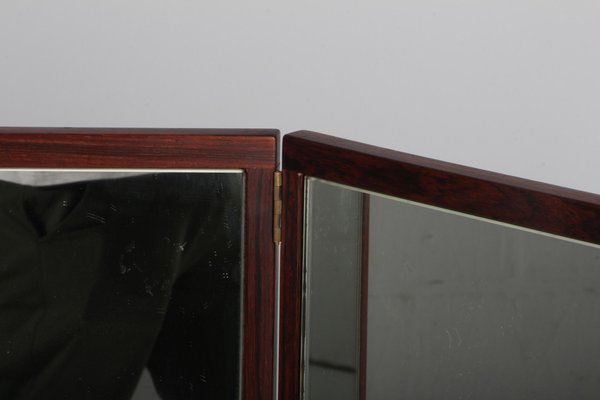 Rosewood Wall Mirror by Aksel Kjersgaard, Denmark, 1970s-HJB-1423387