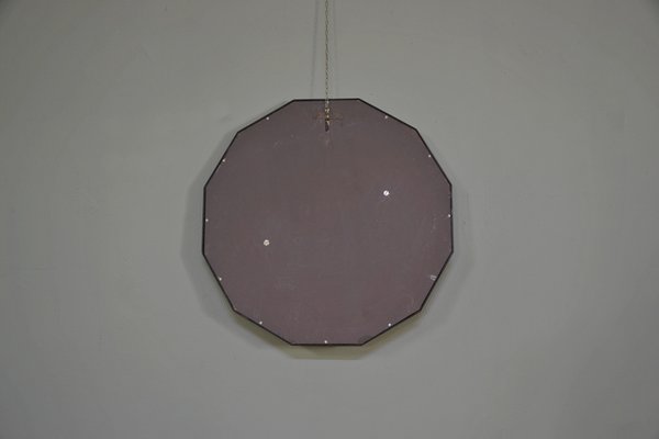 Rosewood Wall-Mounted Coat Rack with 12-Decagonal Base from Tredici & C., Italy, 1950s-QZZ-1311847