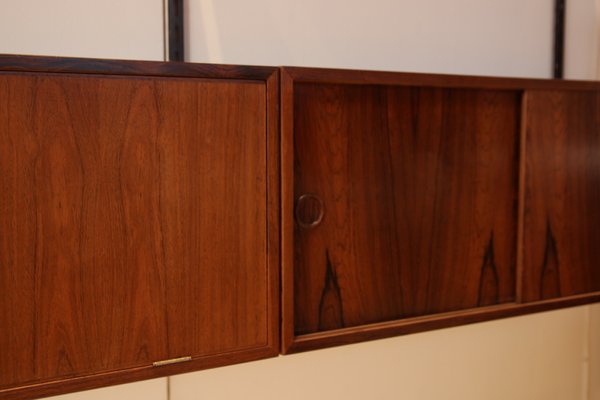 Rosewood Wall System by Kai Kristiansen, 1960s, Set of 9-BQ-2041530