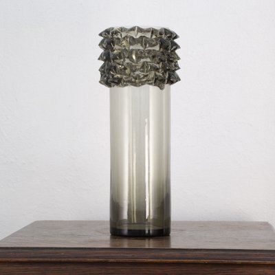 Rostrato Vase in Gray Murano Glass-MPO-1722195