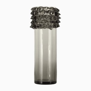 Rostrato Vase in Gray Murano Glass-MPO-1722195