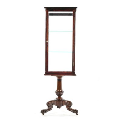 Rotating Vitrine in Mahogany and Oak-NQ-820725