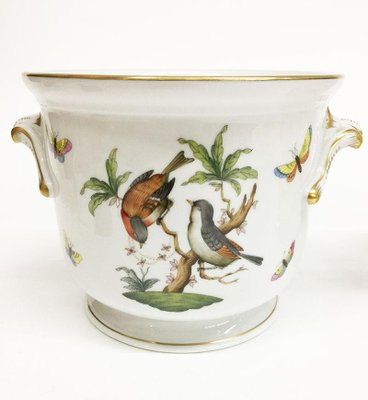 Rothschild Porcelain Cachepots from Herend, Set of 2-UCH-1224613