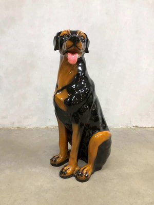 Rottweiler Dog Sculpture-BW-1261433