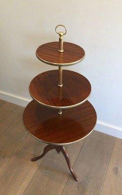 Round 3-Tier Side Table of Neoclassical Style-BA-1365457