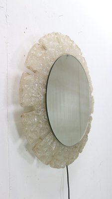 Round Acrylic Illuminated Mirror with Lightening attributed to Egon Hillebrand for Hille, Germany, 1970s-DT-2026259