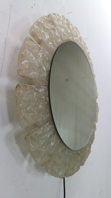 Round Acrylic Illuminated Mirror with Lightening attributed to Egon Hillebrand for Hille, Germany, 1970s-DT-2026259