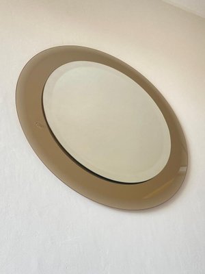 Round Beveled Crystal Mirror from Lupi Cristal Luxor, Italy, 1970s-OAQ-1417621