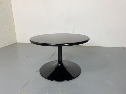 Round Black Side Coffee Table by Pierre Paulin for Artifort, 1970s-DE-1747087