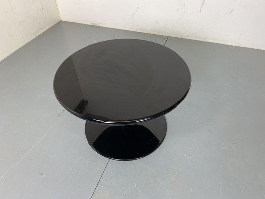 Round Black Side Coffee Table by Pierre Paulin for Artifort, 1970s-DE-1747087