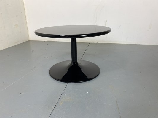 Round Black Side Coffee Table by Pierre Paulin for Artifort, 1970s-DE-1747087