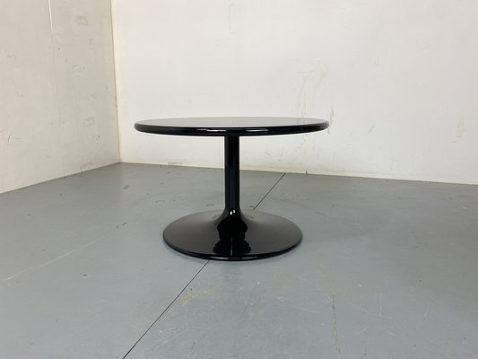 Round Black Side Coffee Table by Pierre Paulin for Artifort, 1970s-DE-1747087