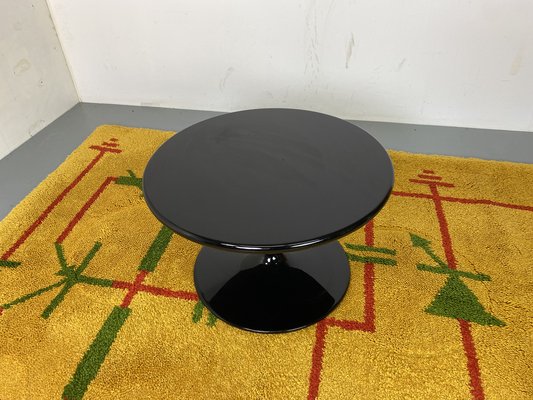 Round Black Side Coffee Table by Pierre Paulin for Artifort, 1970s-DE-1747087