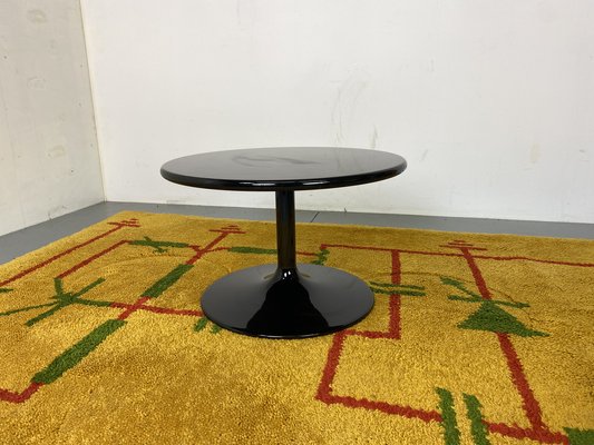 Round Black Side Coffee Table by Pierre Paulin for Artifort, 1970s-DE-1747087