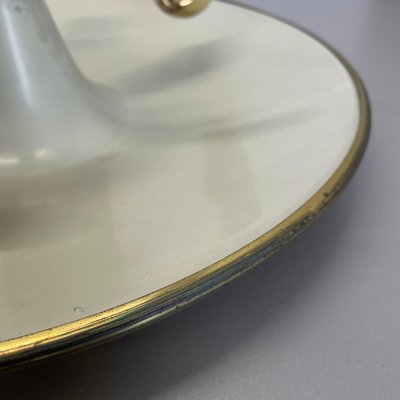 Round Brass Ceiling Light Flushmountby Gio Ponti, Italy 1950s-QZ-1772930