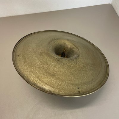 Round Brass Ceiling Light Flushmountby Gio Ponti, Italy 1950s-QZ-1772930