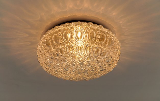 Round Bubble Glass Flush Mount Lamp by Helena Tynell, Germany, 1960s-KQB-1744336