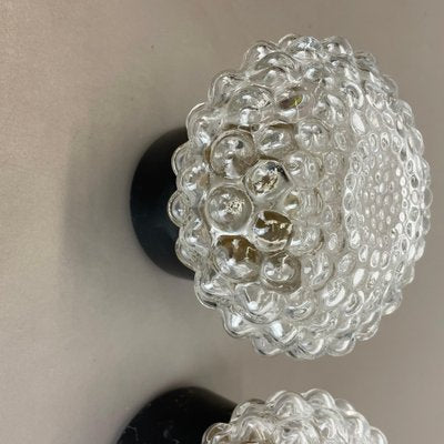 Round Bubble Glass Wall Lights in the style of Tynell, France, 1950s, Set of 2-QZ-1706130