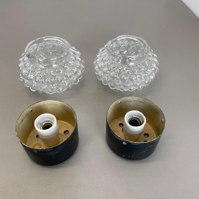 Round Bubble Glass Wall Lights in the style of Tynell, France, 1950s, Set of 2-QZ-1706130