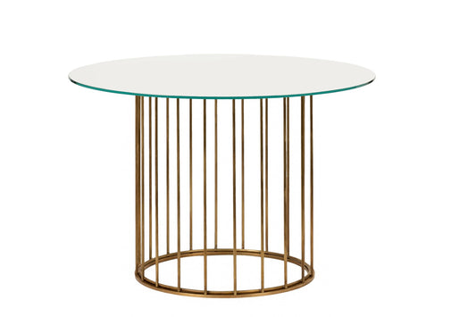 Round Cage Coffee Table by Niccolo De Ruvo for Brass Brothers