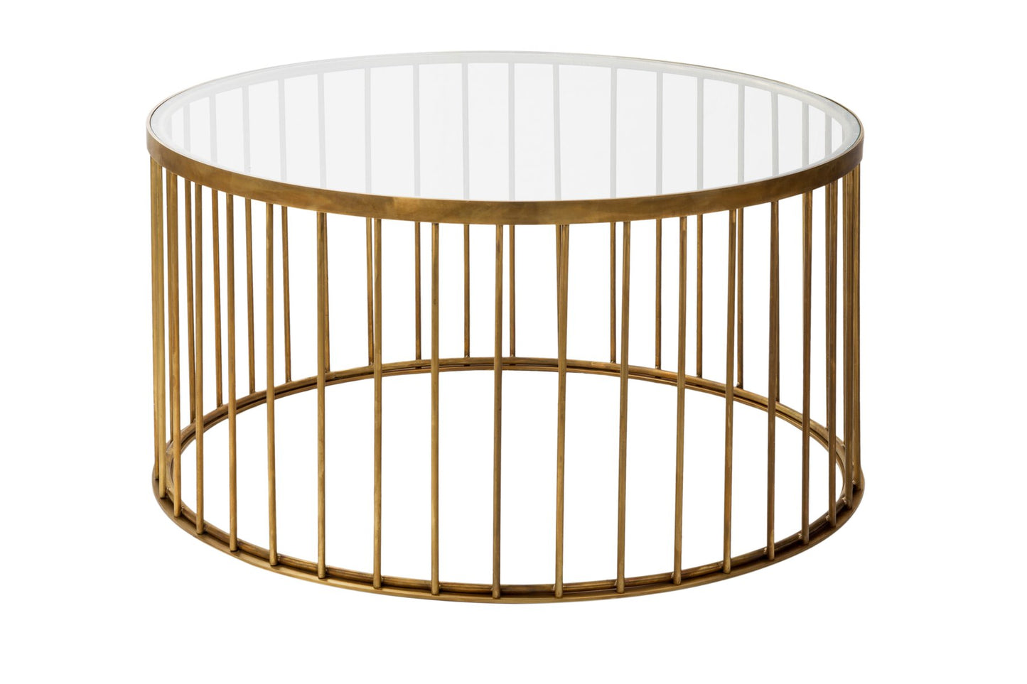 Round Cage Coffee Table by Niccolo De Ruvo for Brass Brothers