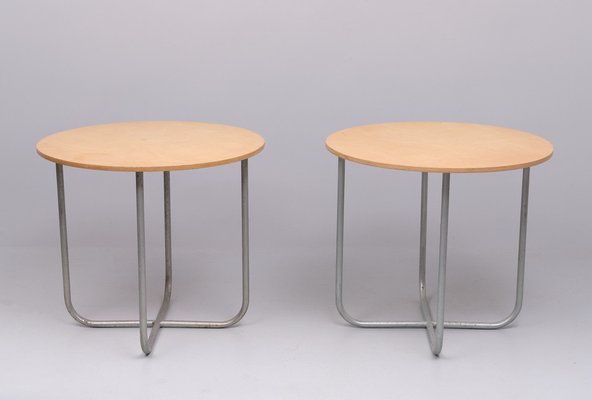 Round Center or Dining Tables attributed to Gispen, Holland, 1960s, Set of 2-GCG-1824430