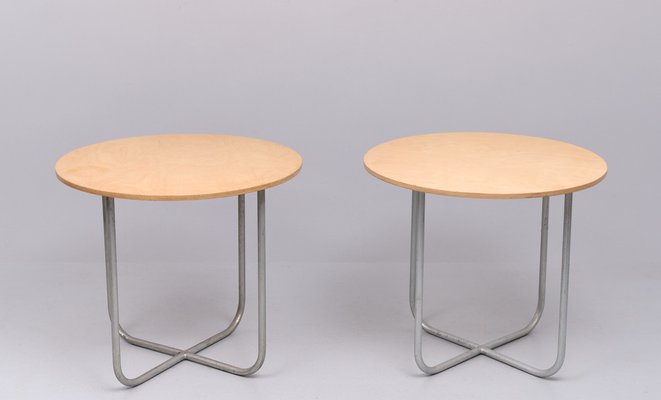 Round Center or Dining Tables attributed to Gispen, Holland, 1960s, Set of 2-GCG-1824430