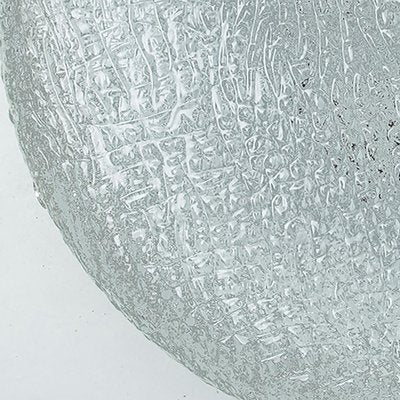 Round Clear Textured Glass Flush Mount, Limburg, 1970s-VDW-2036503