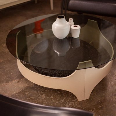 Round Coffee Table, 1970s-QVY-1719356