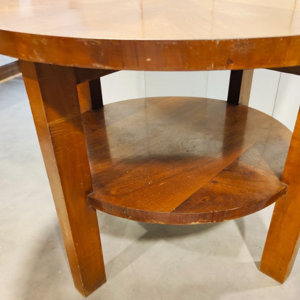 Round Coffee Table by Architetti Artigiani Anonimi, 1930s