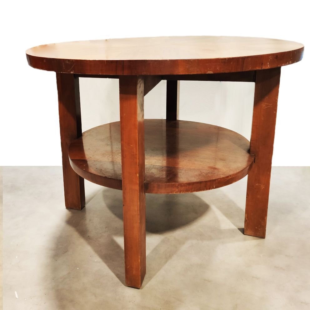 Round Coffee Table by Architetti Artigiani Anonimi, 1930s