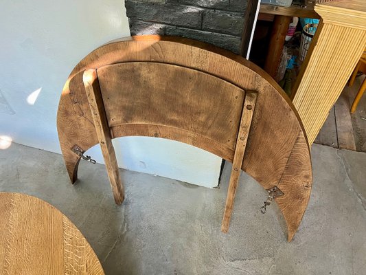 Round Coffee Table in Oak by Pierre Chapo, 1950s-WKI-2023682