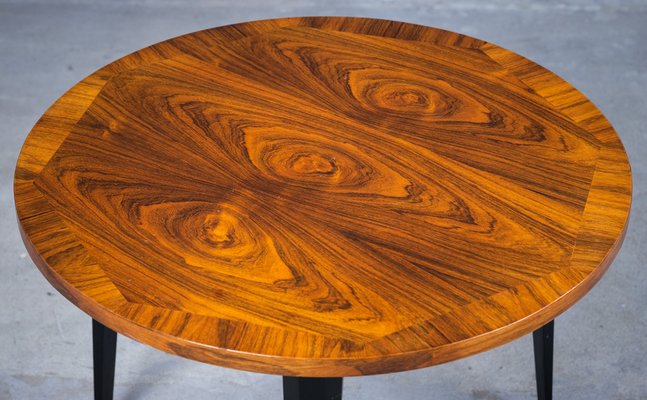 Round Coffee Table in Rosewood, Denmark, 1960s-ZGQ-945959