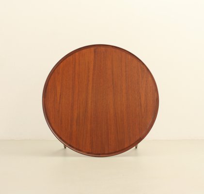 Round Coffee Table in Teak Wood by Bc Møbler, Denmark, 1960s-UB-1818673