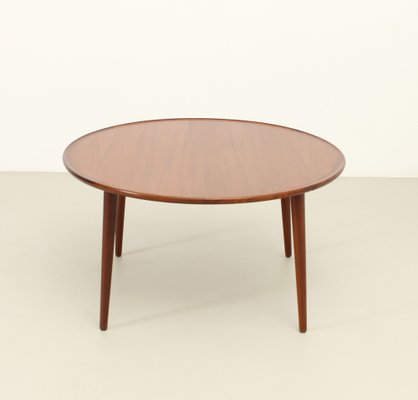 Round Coffee Table in Teak Wood by Bc Møbler, Denmark, 1960s-UB-1818673