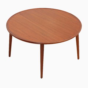 Round Coffee Table in Teak Wood by Bc Møbler, Denmark, 1960s-UB-1818673